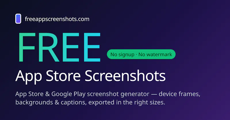 Free App Screenshots screenshot 1