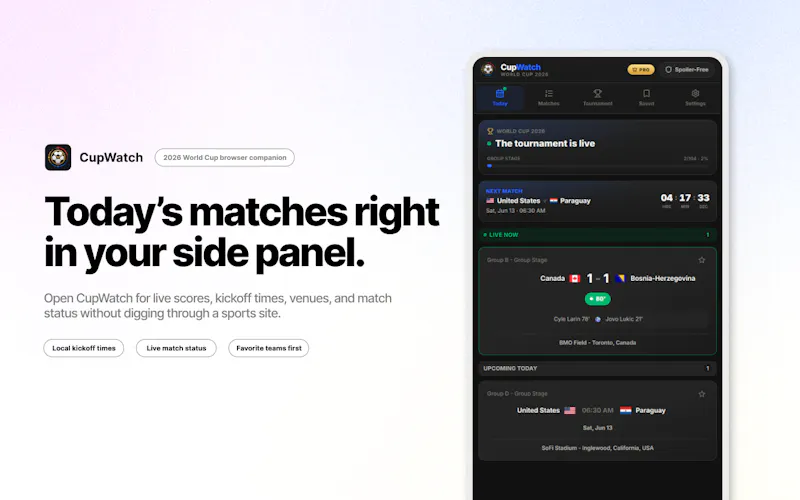 CupWatch screenshot 1