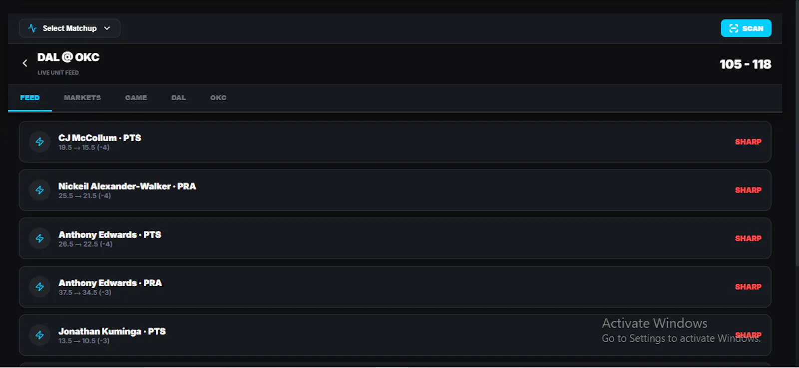NBA Betting Management screenshot 3