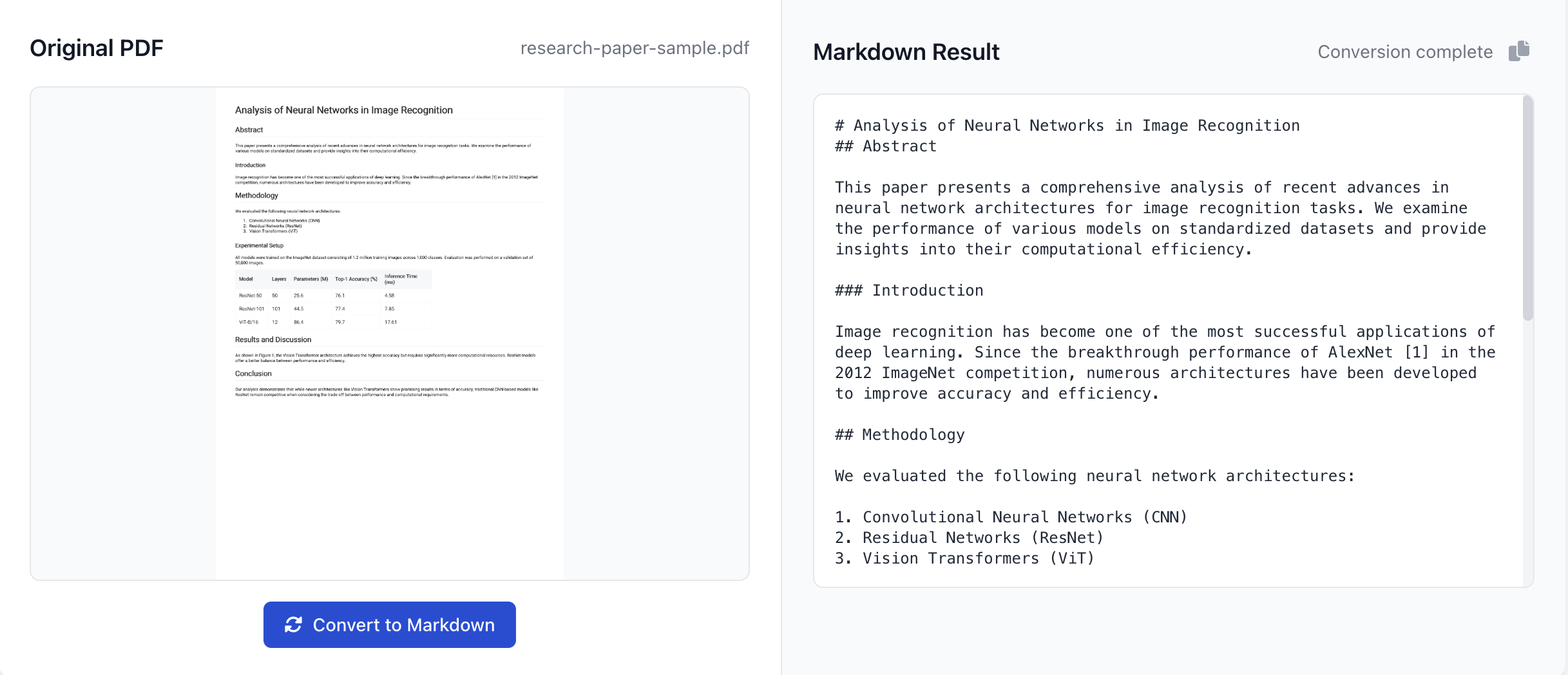 pdftomarkdown.pro - Converti PDF in file di markdown meravigliosamente formattati media 1