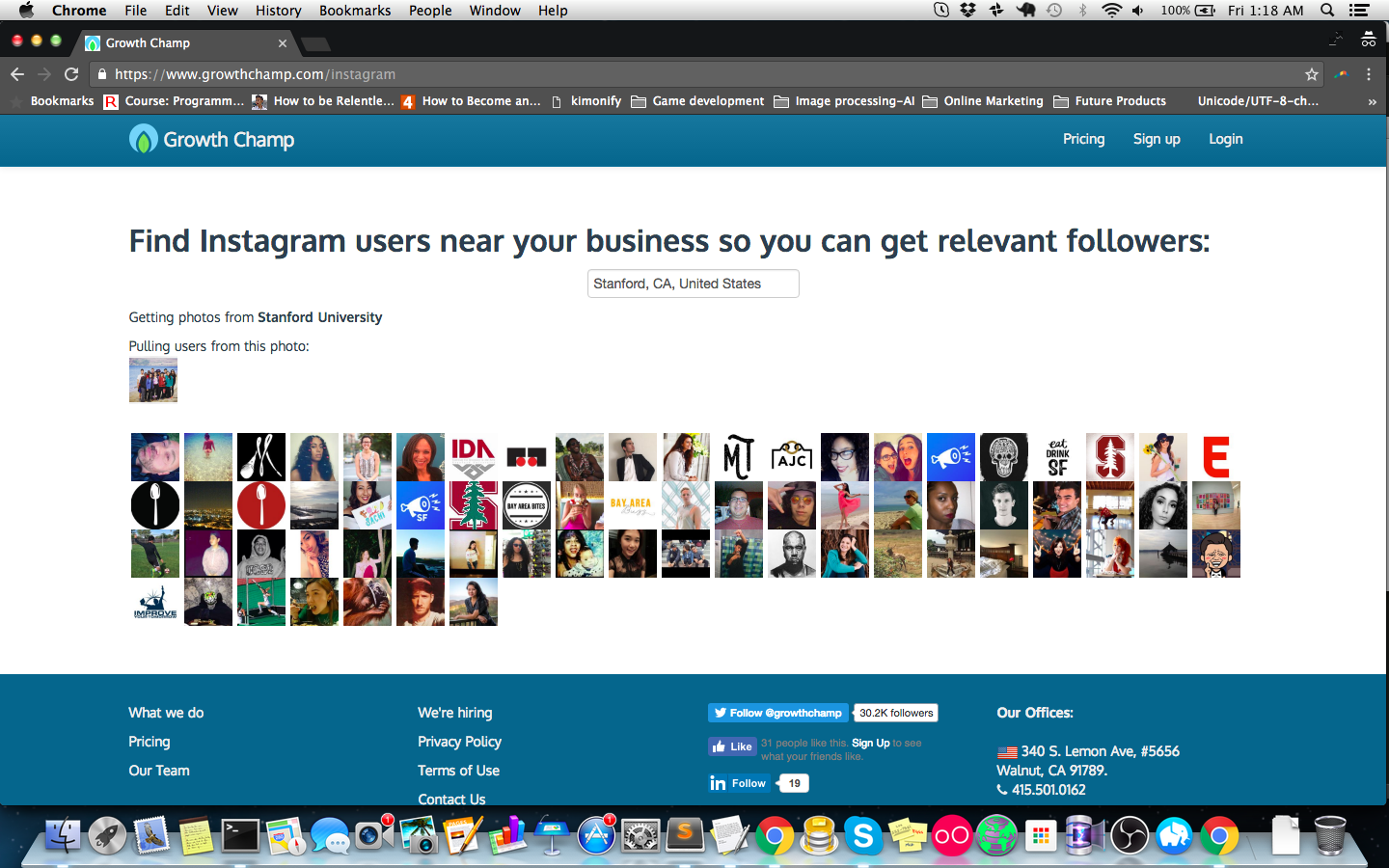 Find Instagram users near you or your business gallery image