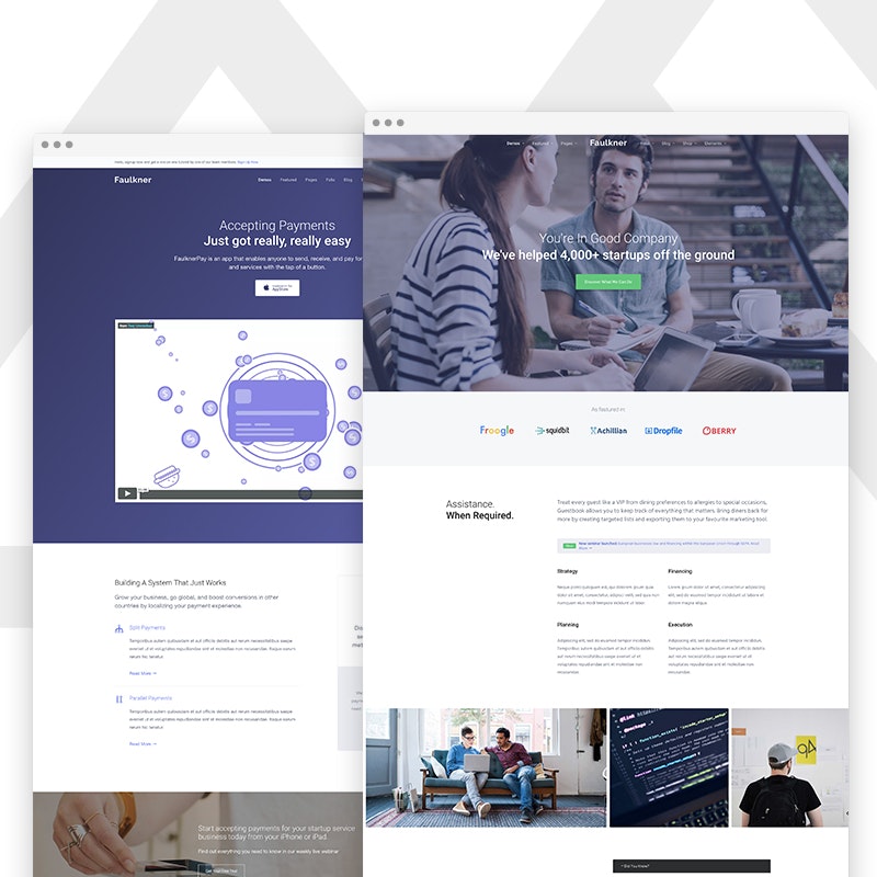 Faulkner - Multi-purpose HTML5 Template for Startups & Saas Companies gallery image
