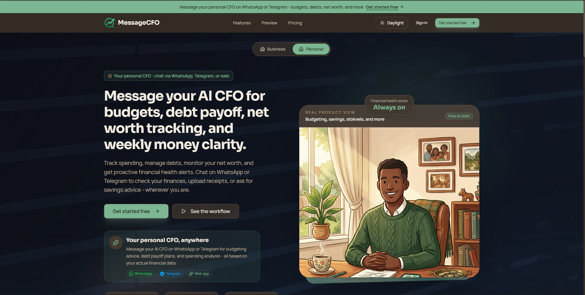 MessageCFO screenshot 1