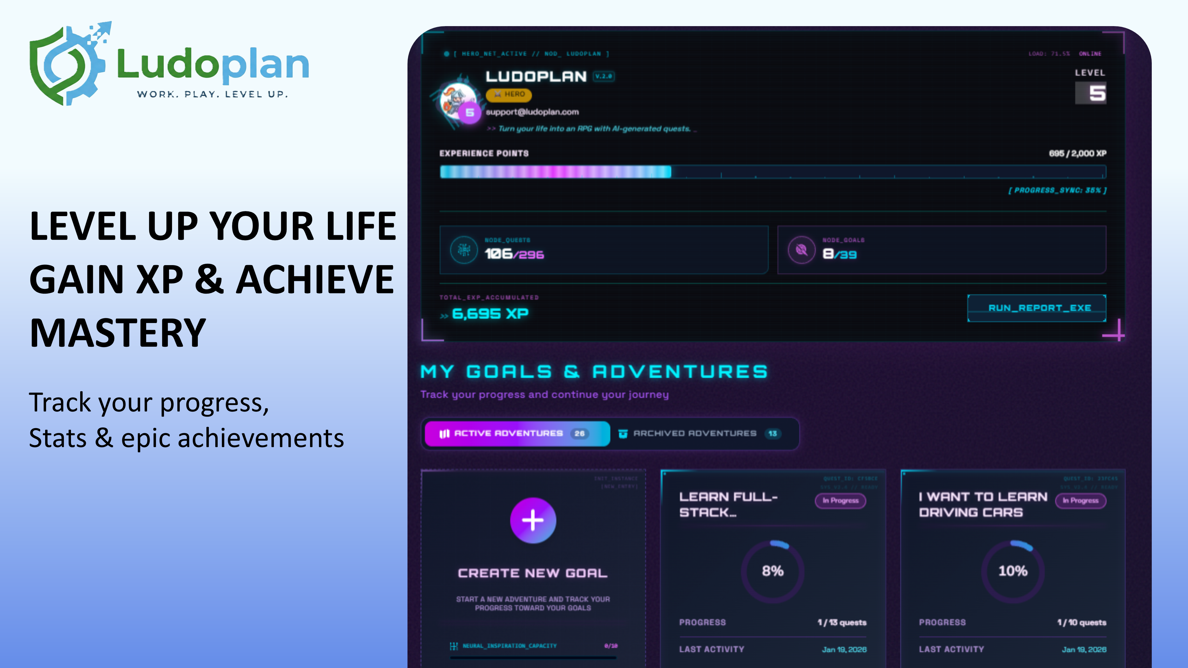 Ludoplan - Screenshot 2 showing product features and functionality
