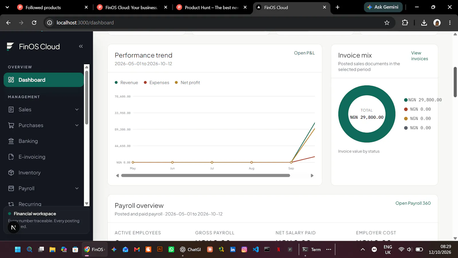 FinOS Cloud screenshot 2