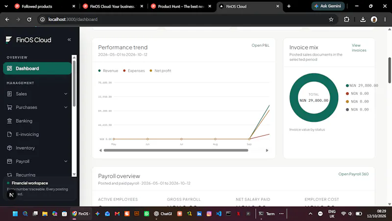 FinOS Cloud screenshot 2