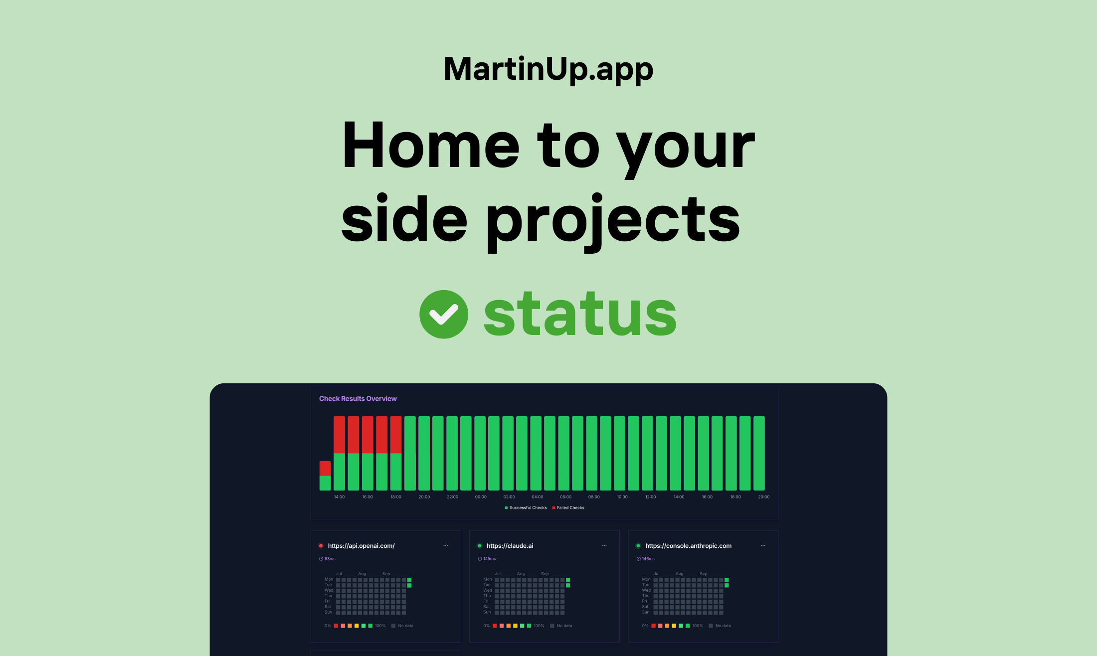 startuptile MartinUp-Simple project monitoring for solopreneurs and small teams