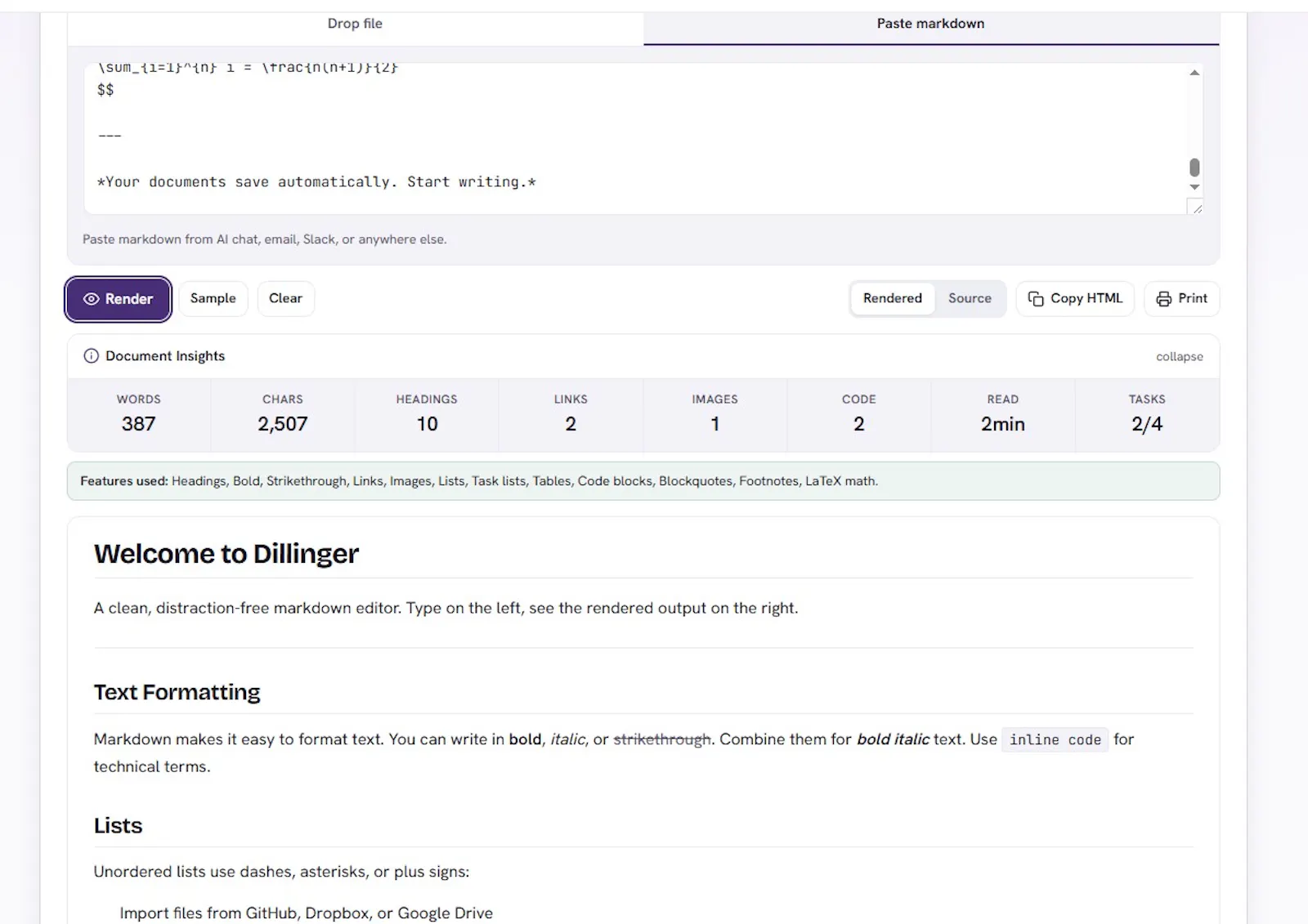 Markdown Viewer screenshot 2