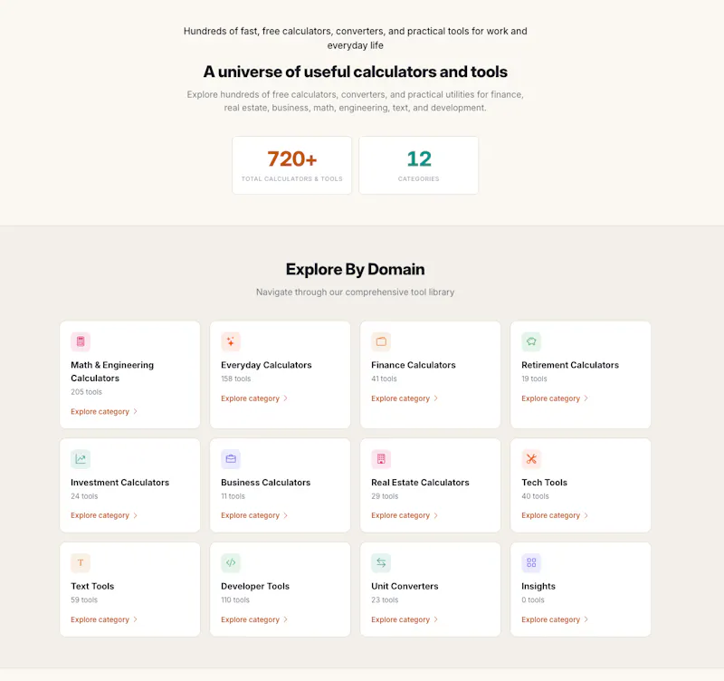 Calciverse: 700+ Calculators in One App screenshot 3