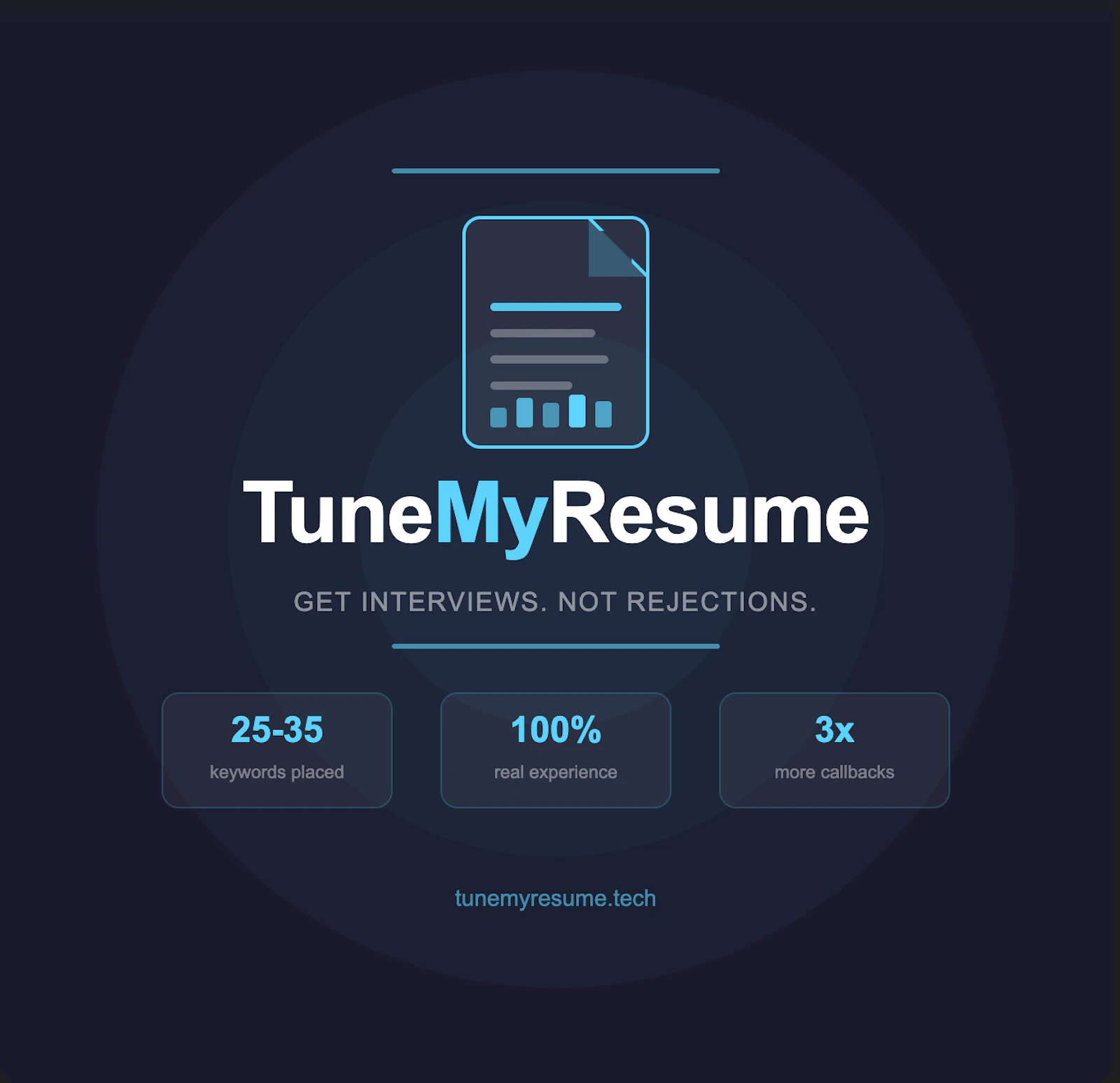 TuneMyResume screenshot 1