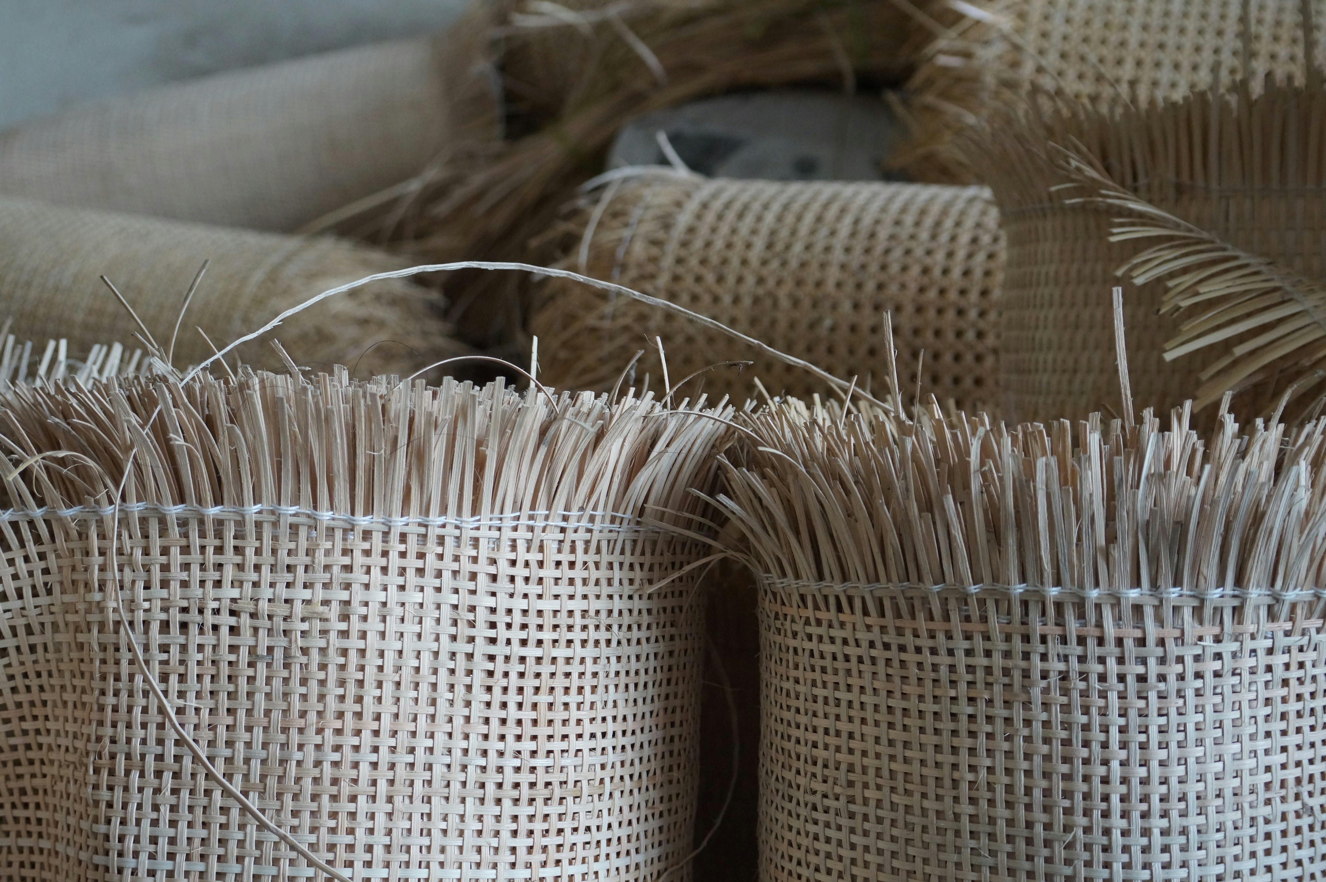 Natural nattan webbing supplier  gallery image