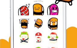 Animated Sushi Love Emojis iMessage media 3