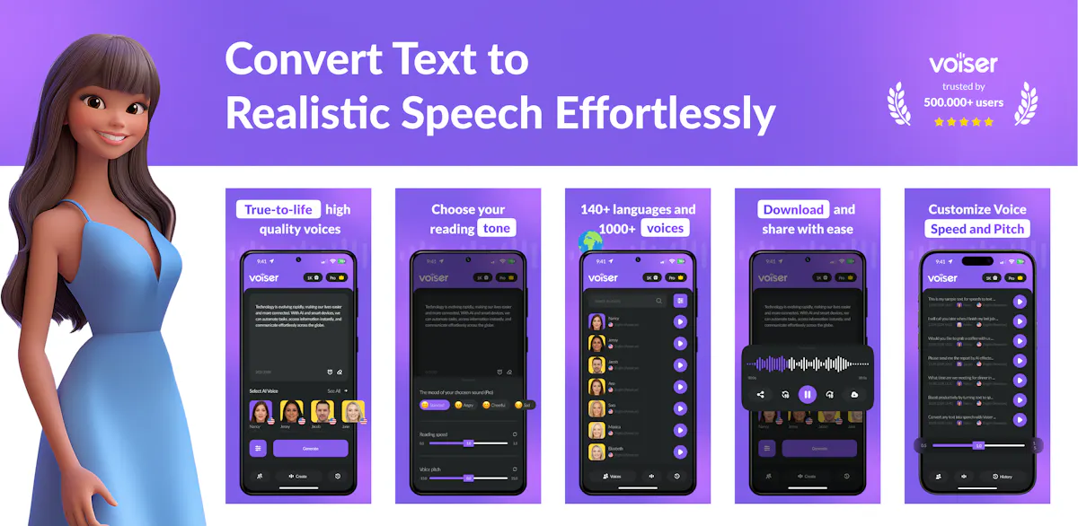 Voiser AI Voiceover | Text to Speech