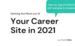 Career Site Playbook by Talenteria media 1