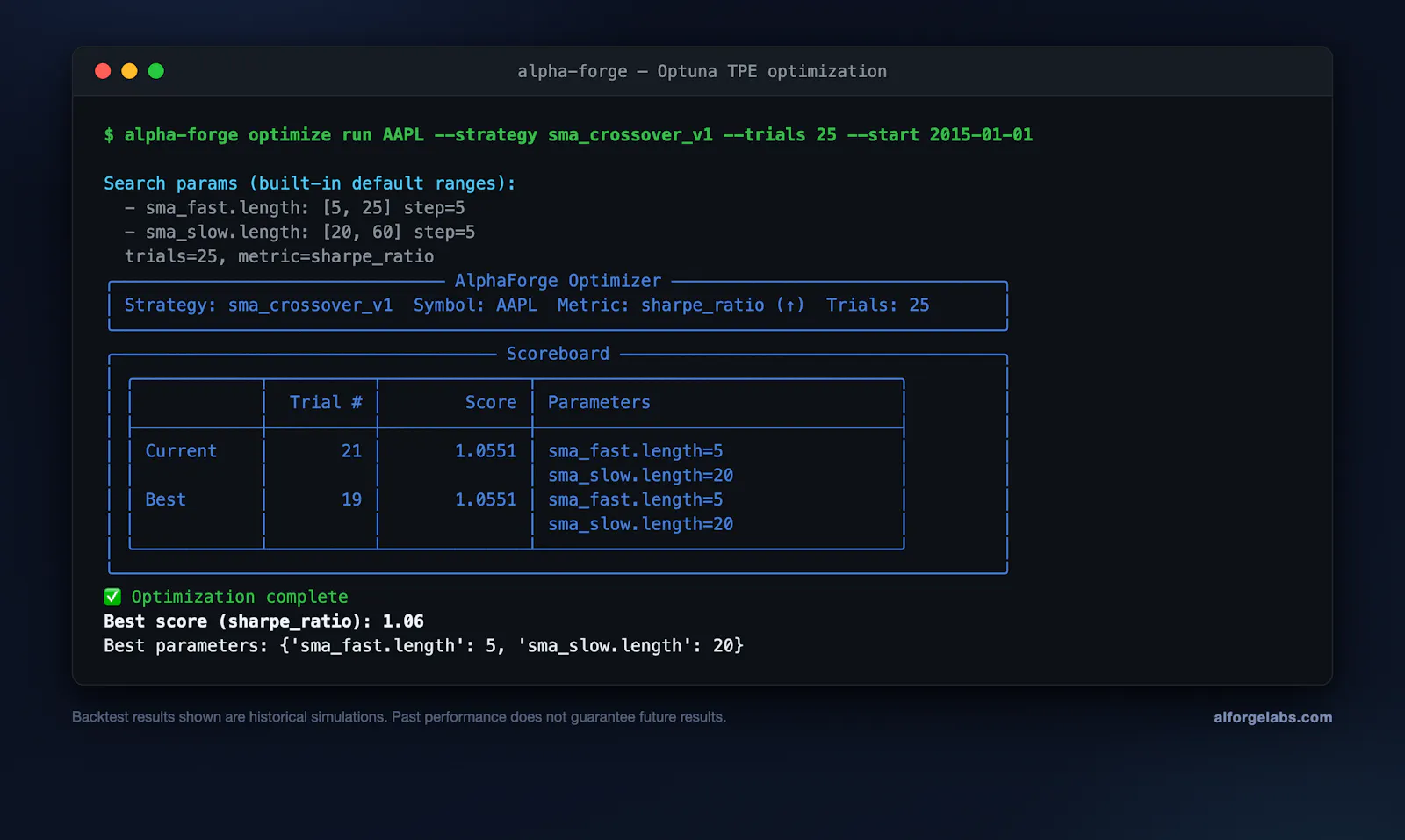 AlphaForge screenshot 3