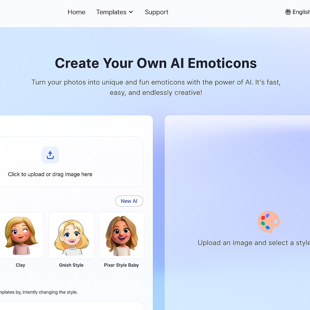 AI Emoji - Main screenshot showing features and interface