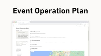 Notion Event Operation Plan gallery image