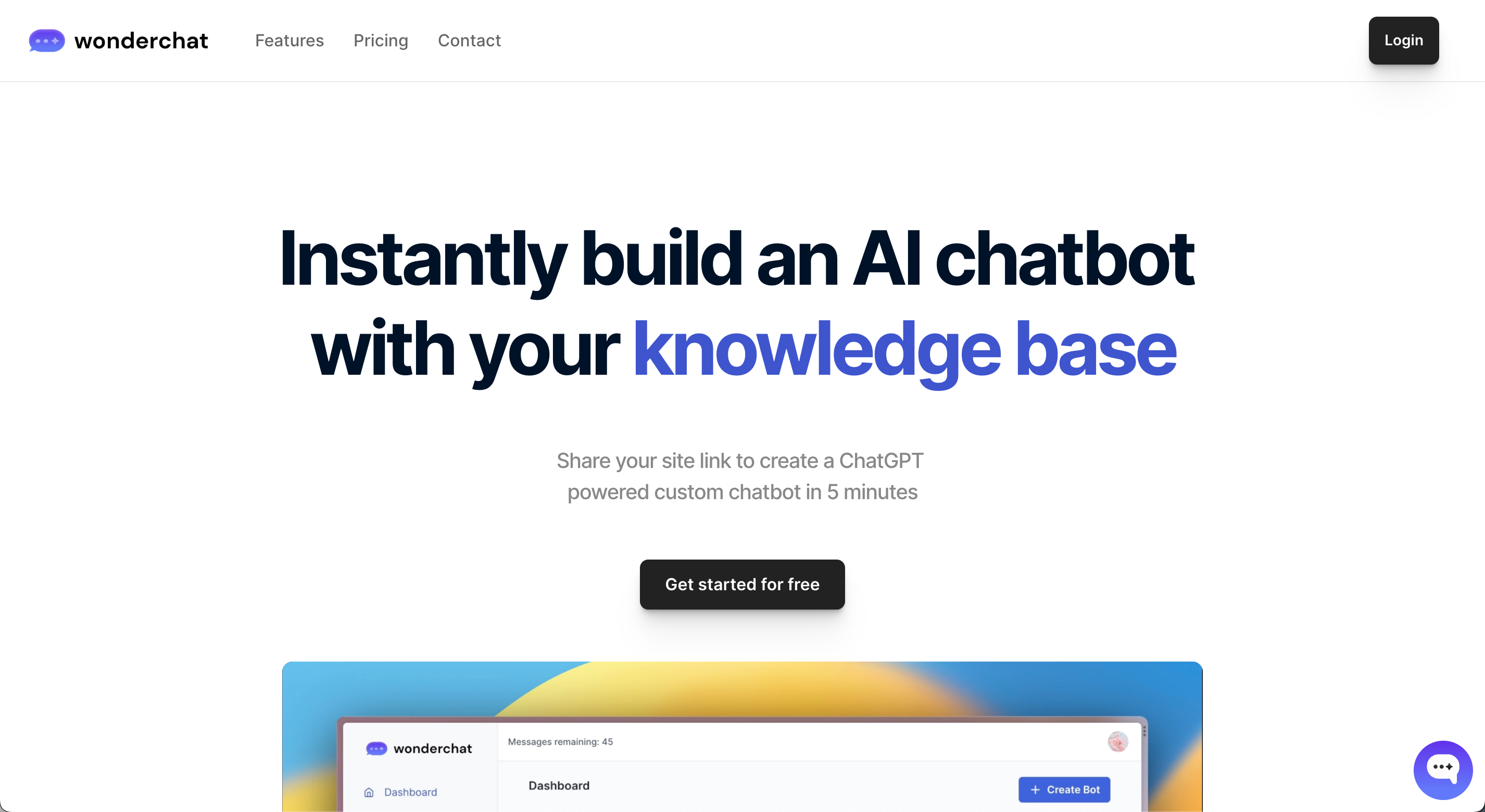 Média Se merveille - Créez des chatbots AI personnalisés à partir du lien de votre site Web en 5 minutes 2