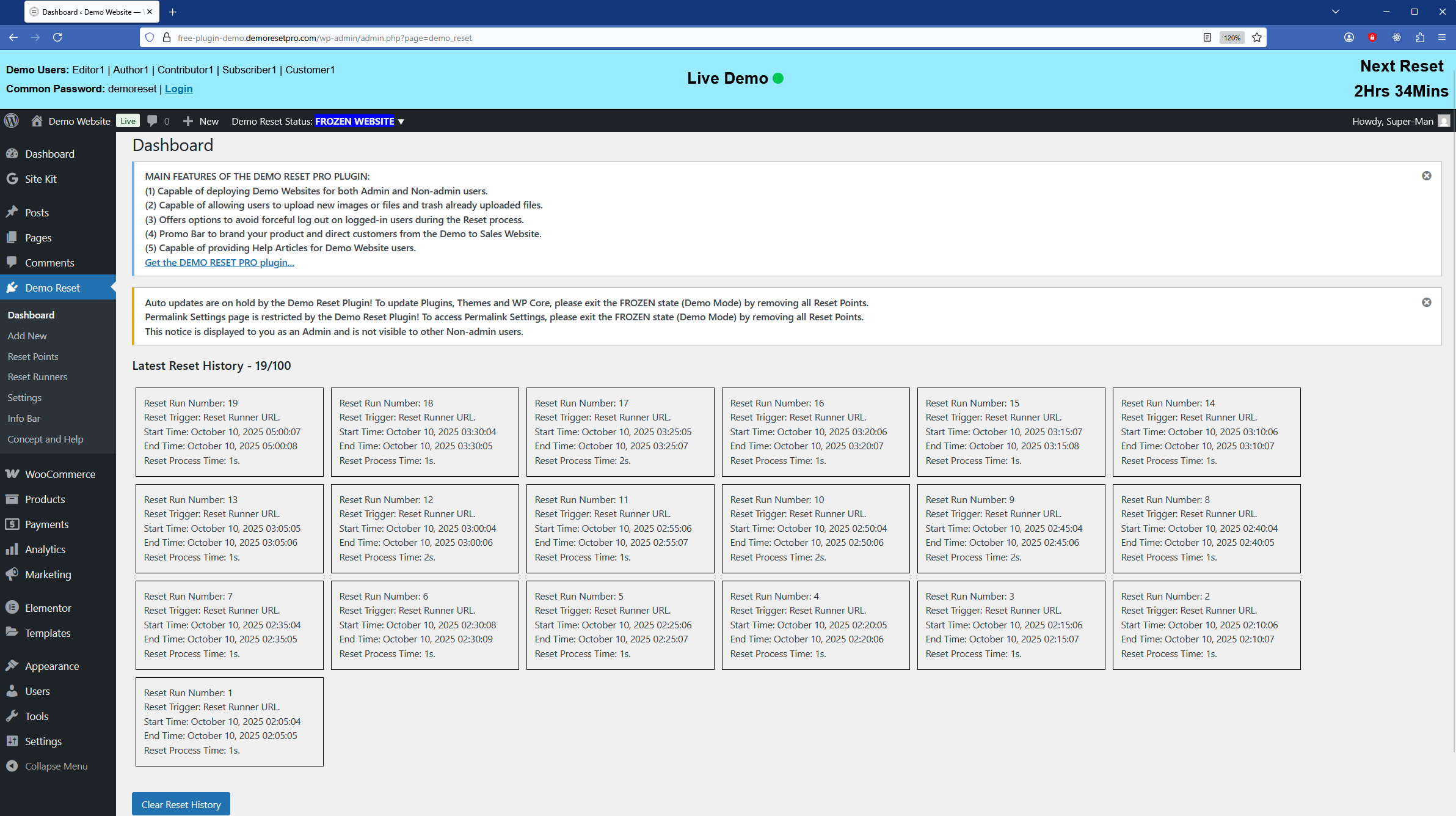 Demo Reset gallery image