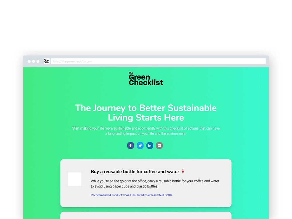 The Green Checklist gallery image