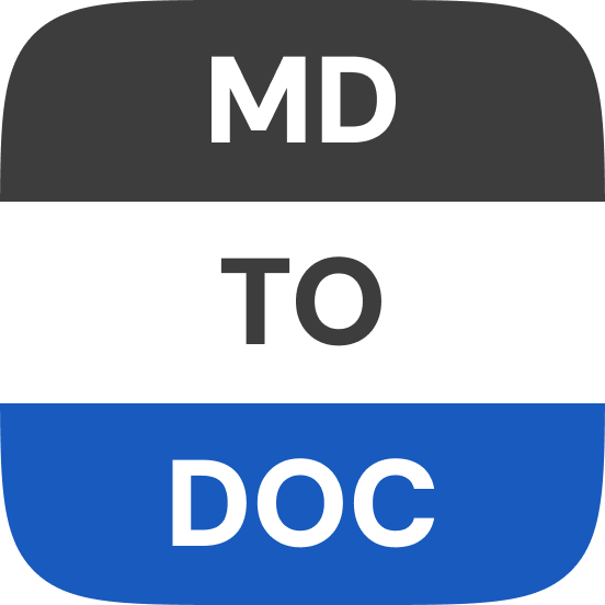 MarkdownToDoc logo