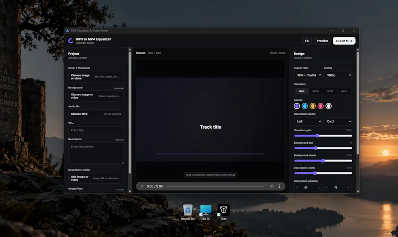 Free MP3 to MP4 Video Maker Visualizers screenshot 6