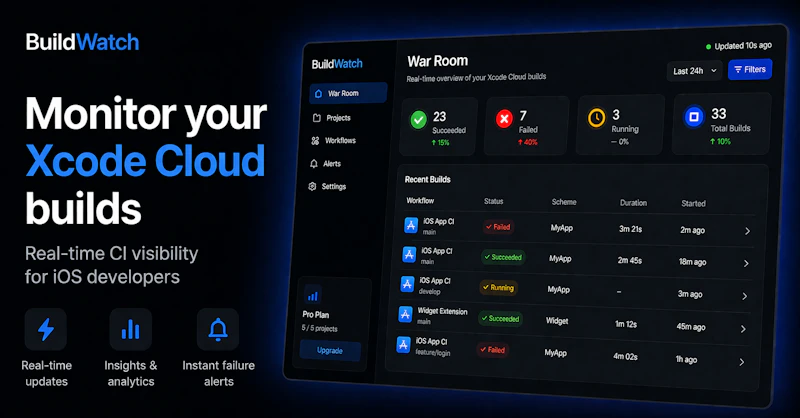 BuildWatch screenshot 1