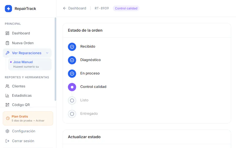 Repairtracks screenshot 3