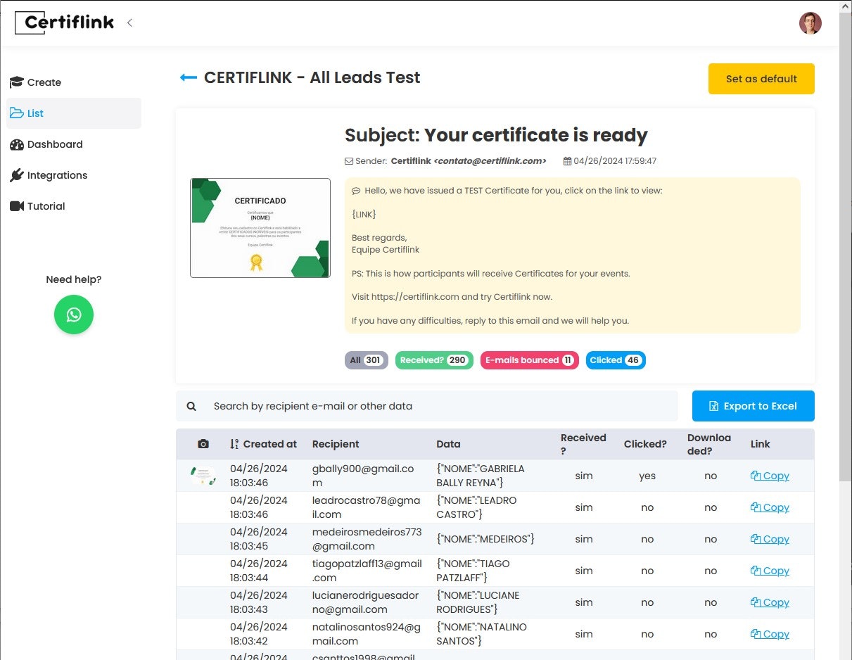 Média Certifier - Créer et envoyer des certificats en ligne avec vérification du code QR 7