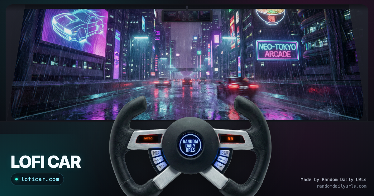 Lofi Car - Main product screenshot demonstrating key features and user interface