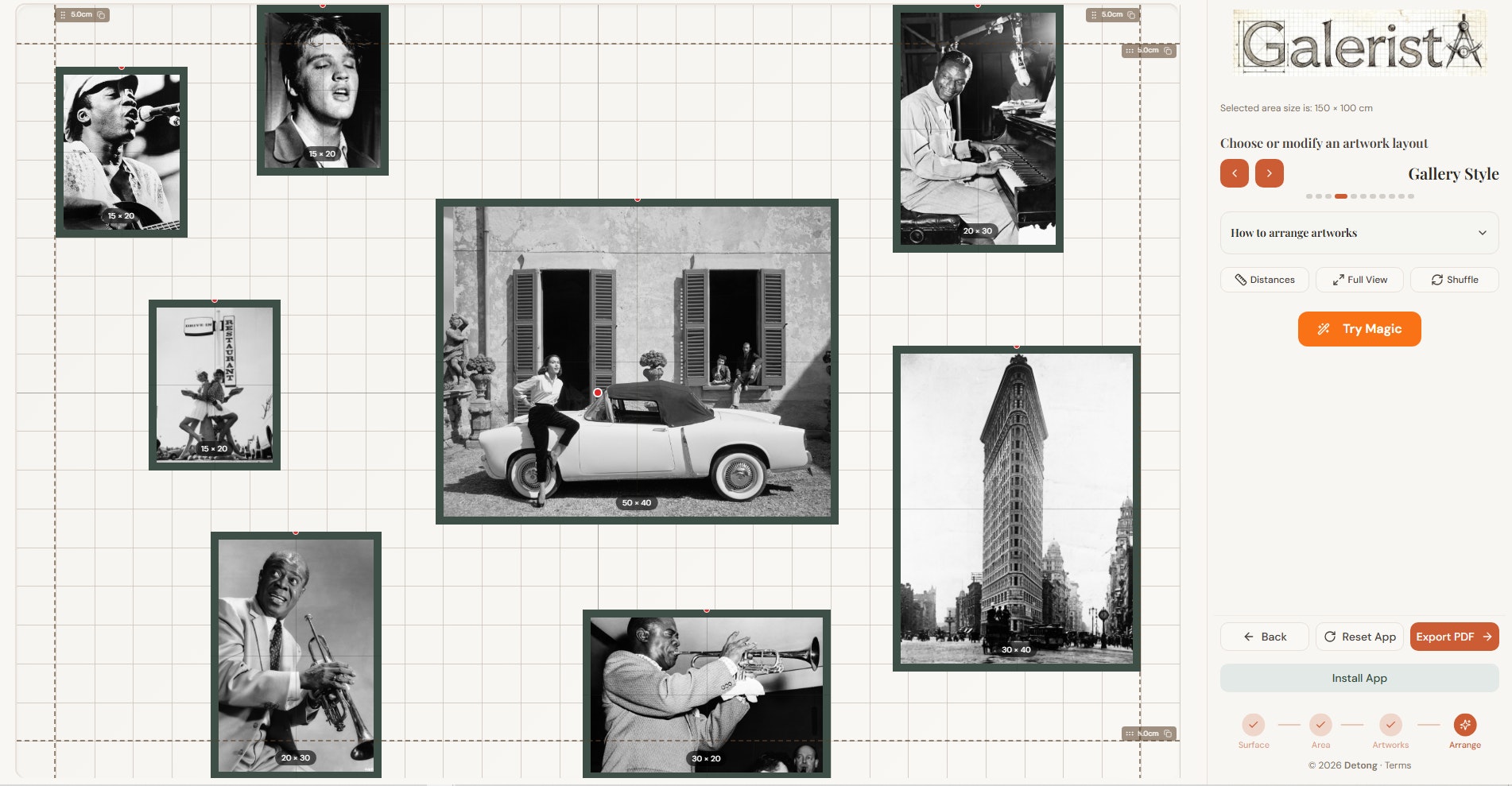 GaleristA - Screenshot 5 showing product features and functionality