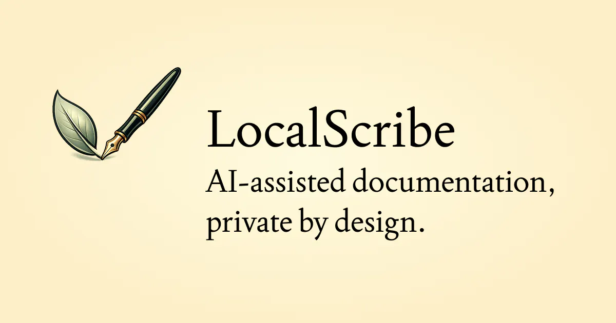 LocalScribe 제품 배너