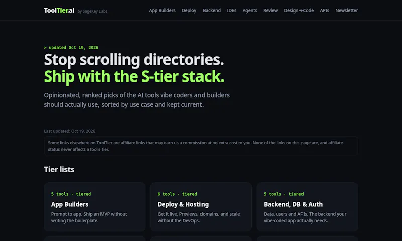 ToolTier screenshot 2
