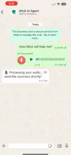 MinA – AI Meeting Assistant on WhatsApp gallery image