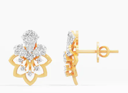Lotus Cluster Stud Earrings gallery image