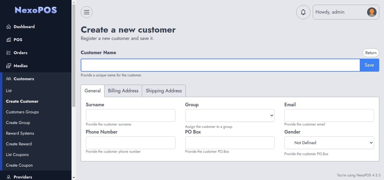 NexoPOS 4.x gallery image