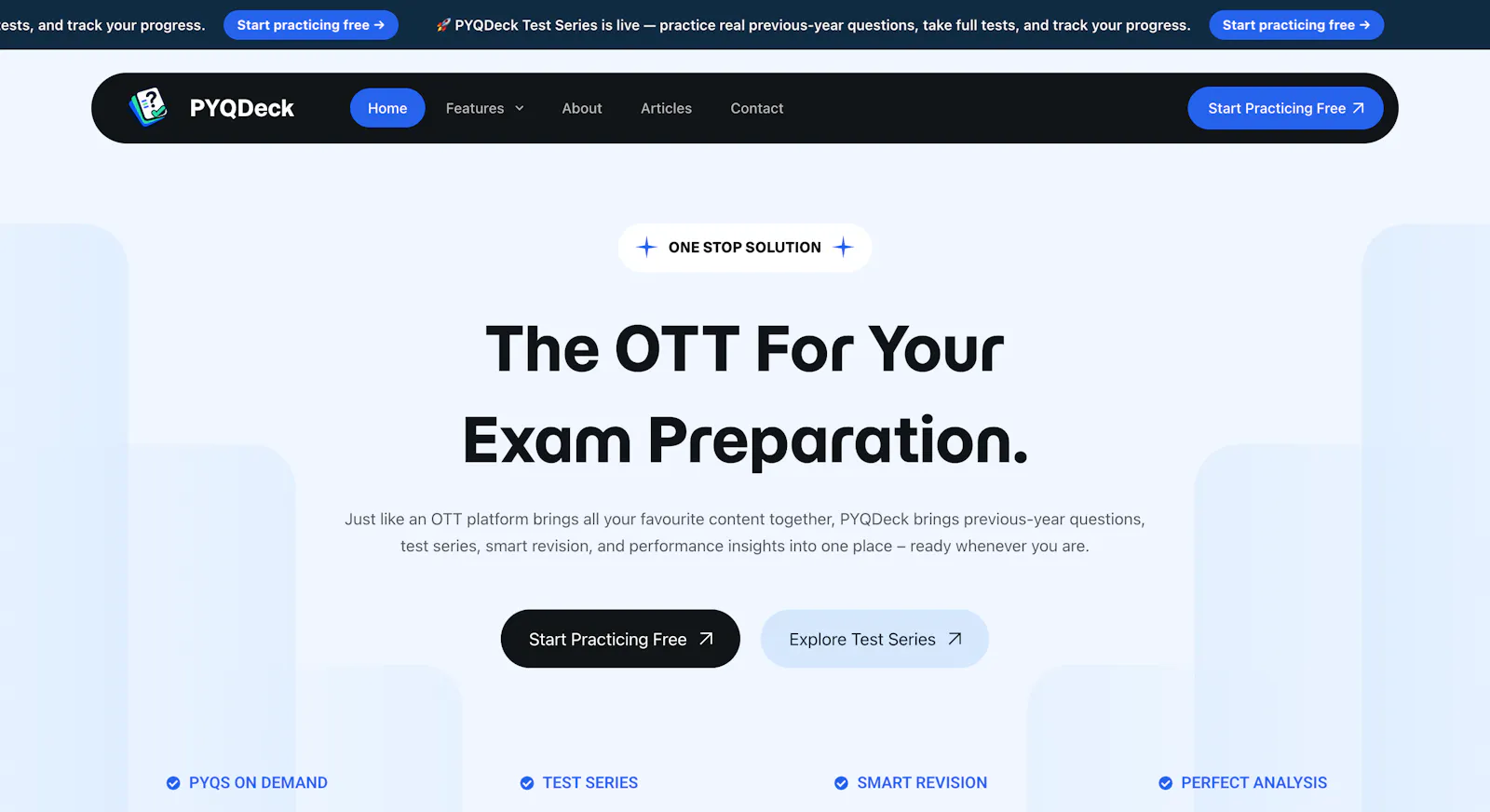 PYQDeck.com screenshot 1