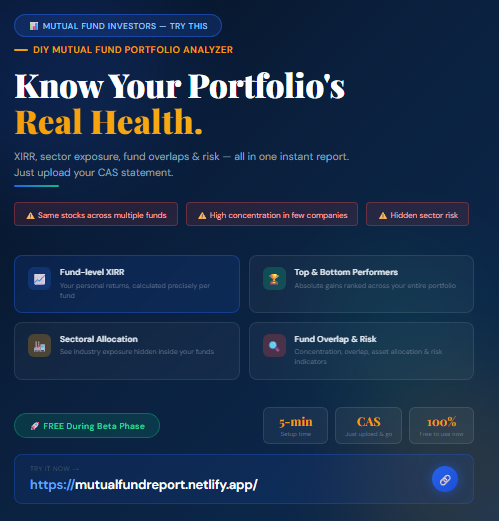 Mutual Fund Portfolio Analyzer from CAS gallery image