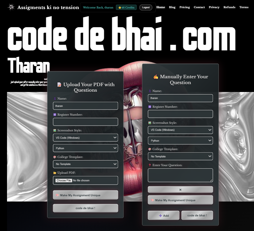 CodeDeBhai – AI Assignment Solver  gallery image