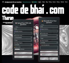 CodeDeBhai – AI Assignment Solver gallery image