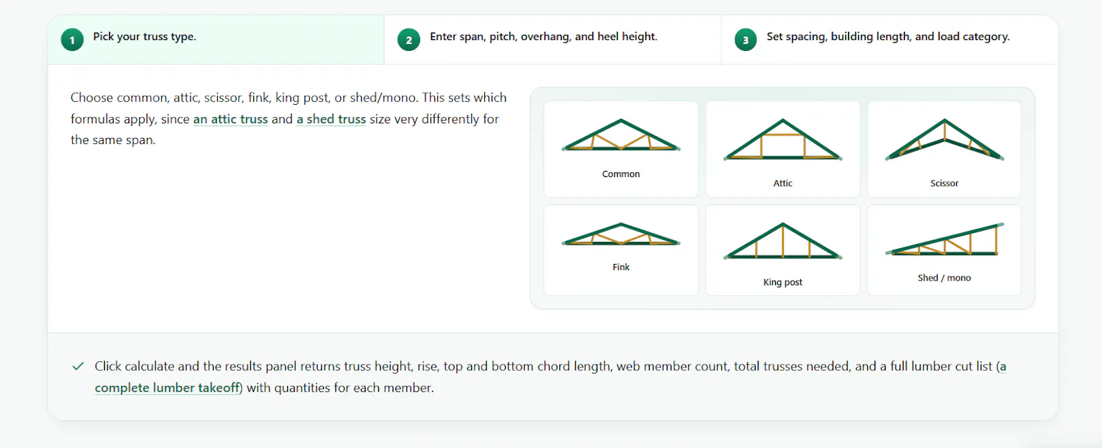 Roof Truss Calculator screenshot 2