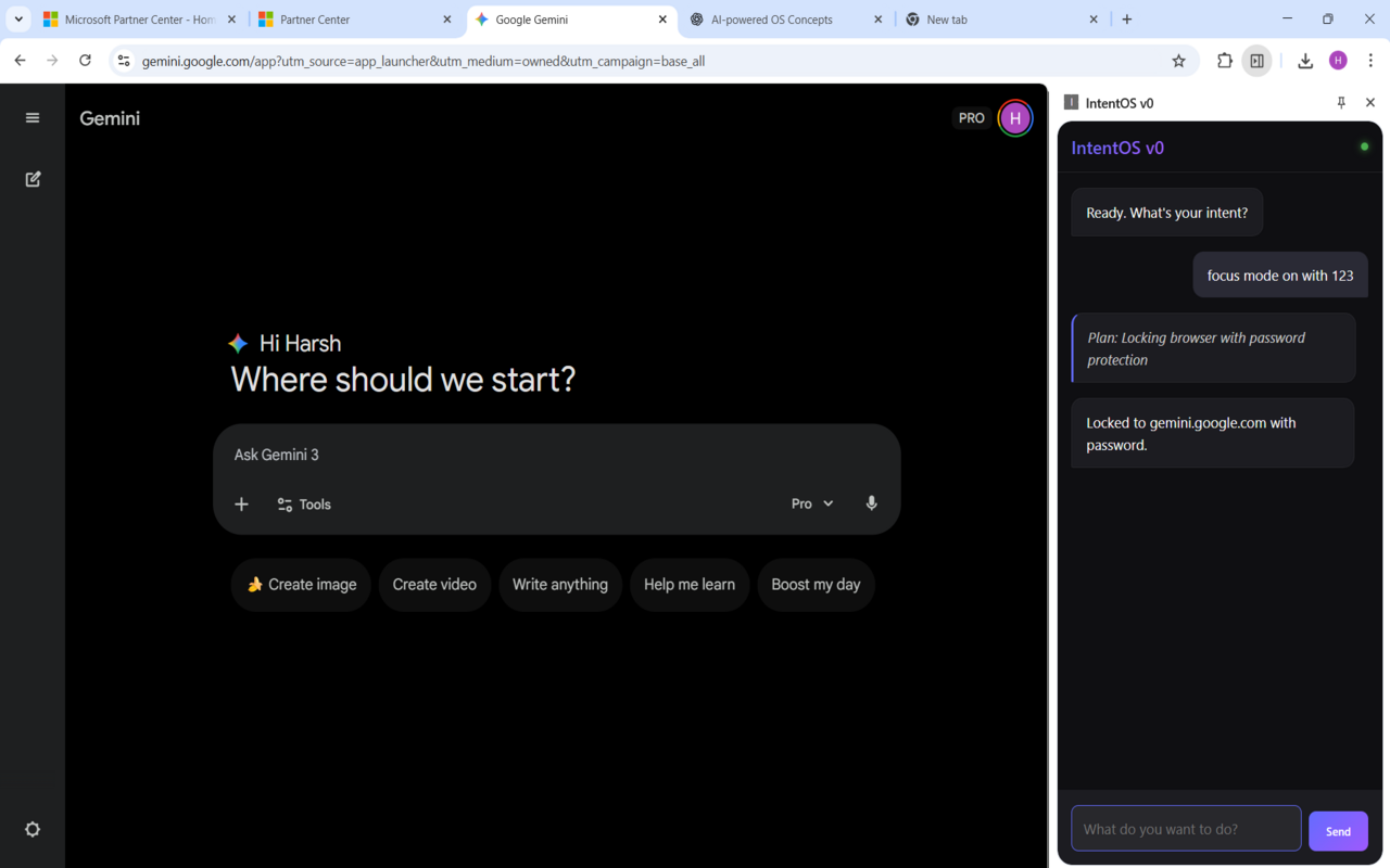 IntentOS gallery image