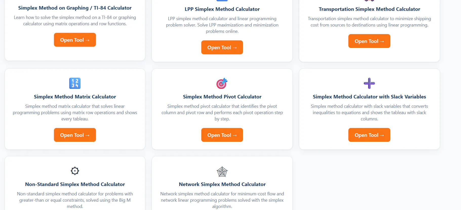 Simplex Method Calculator gallery image