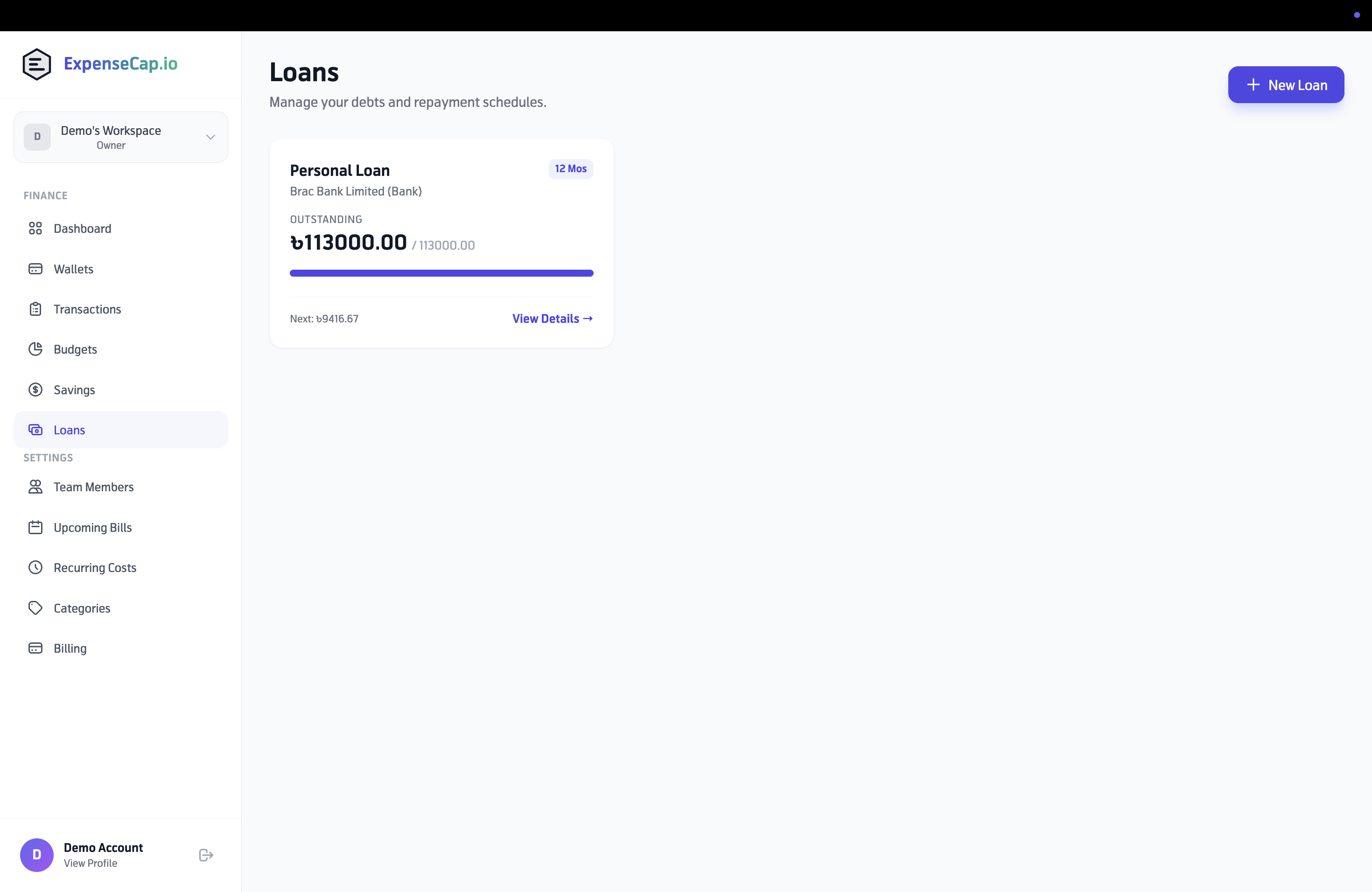 ExpenseCap.io gallery image