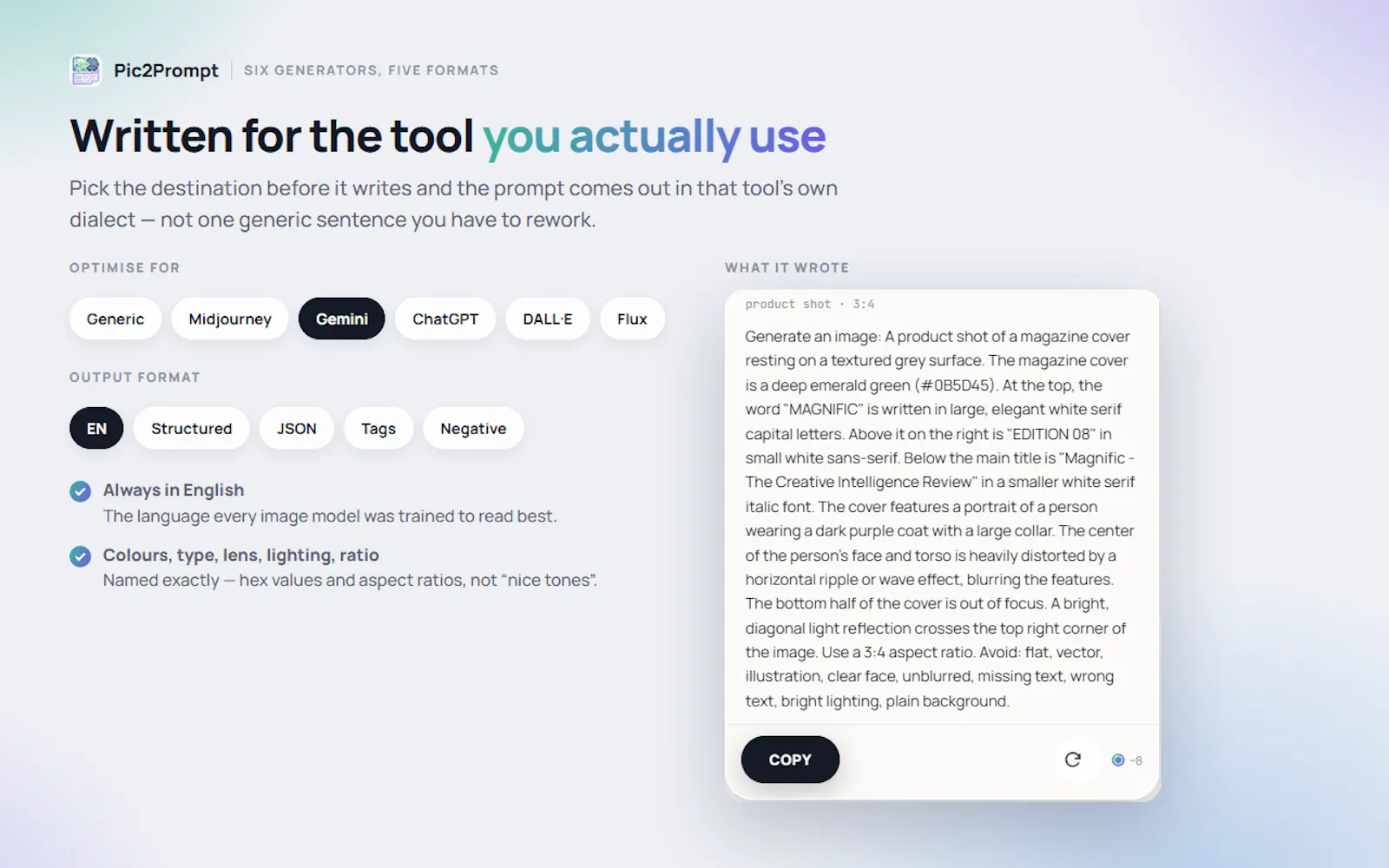 Pic2Prompt — Image to AI Prompt screenshot 2