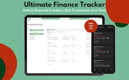 Ultimate Finance Tracker media 1