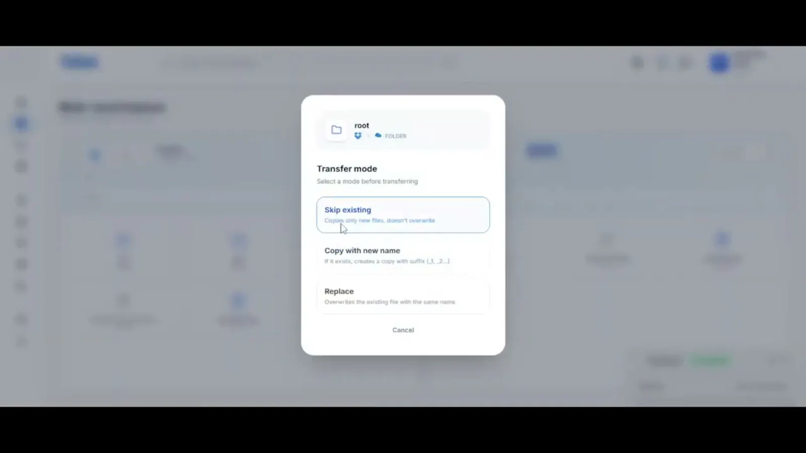 TERA — Multi-coud File Transfer screenshot 1 (video preview)