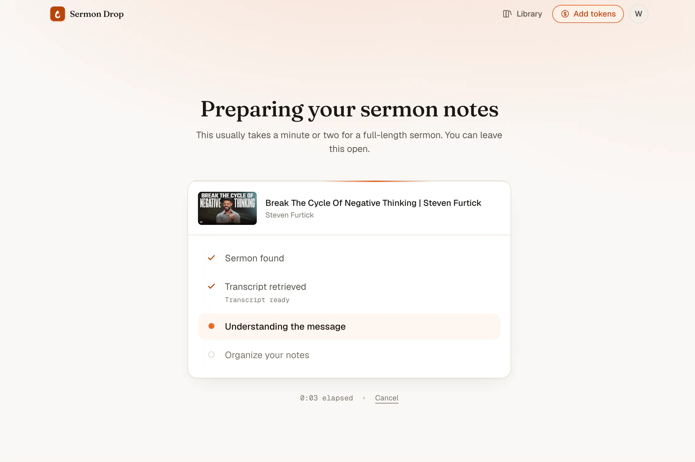 SermonDrop screenshot