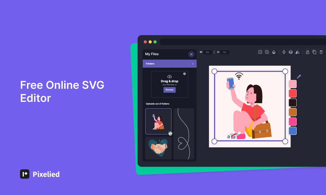 Pixelied SVG Editor - Free and Blazing Fast Online SVG Editor media 1