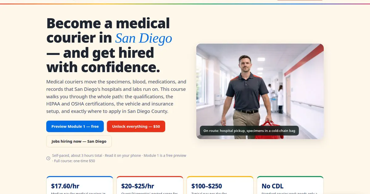 Medical Courier San Diego gallery image